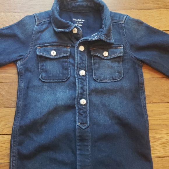 *5 FOR $25* Baby Gap Jean One Piece - Picture 2 of 4